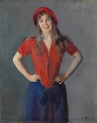 Ritratto della pittrice Oda Krohg, nata Lasson